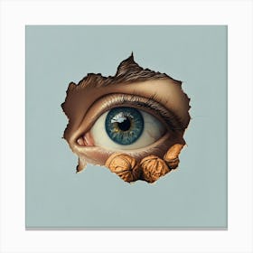 Eye Of The Walnut Canvas Print