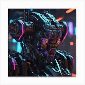 Futuristic Robot 68 Canvas Print