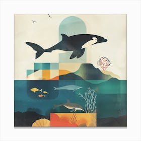Orca Whales 1 Canvas Print