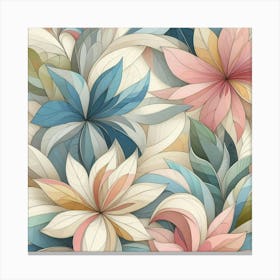 Floral Wallpaper 9 Canvas Print