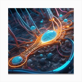 Neural Network 4 Canvas Print