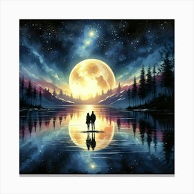 Moonlight In The Sky Canvas Print