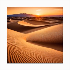 Sunset In The Dunes 3 Canvas Print