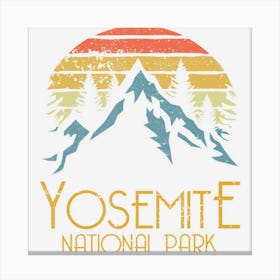 Vintage Yosemite National Park California Canvas Print