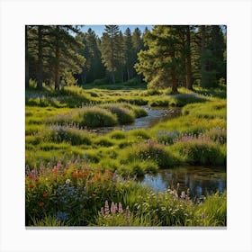 Wildflower Meadow 1 Canvas Print