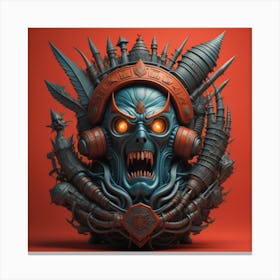 Modern evil Holloween Canvas Print