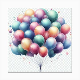 Birthday Balloons Canvas Print