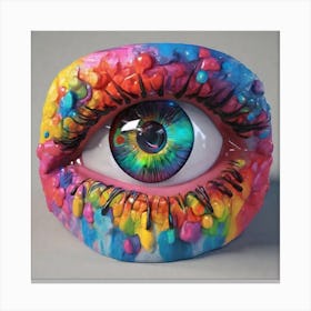 Rainbow Eye Canvas Print