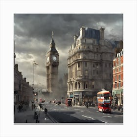 London Cityscape Canvas Print