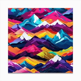 Abstract Mountains 3 Canvas Print