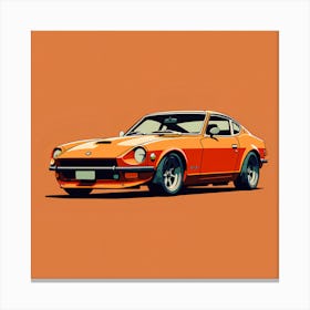 Andrewmccalip A Orange Datsun 240z Car With A Solid Orange Back 7c69ee03 B10a 4f43 A0f6 D5508117b7aa 1 Canvas Print