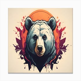 Bear Head Canvas Print