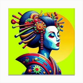 Japan Geisha Visual 94 Canvas Print