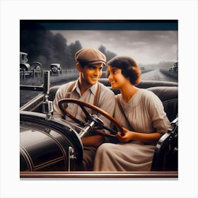 Dating Automotive Style-1928 ~Reimagined 16 Canvas Print