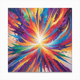 Rainbow Burst Canvas Print