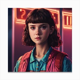 Stranger Things Eleven Fan Art (Netflix) Canvas Print