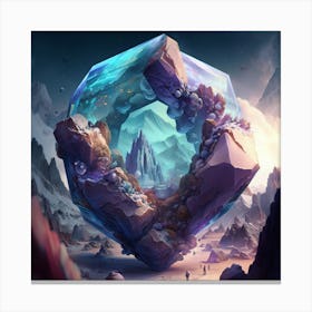 Ice Crystal Canvas Print