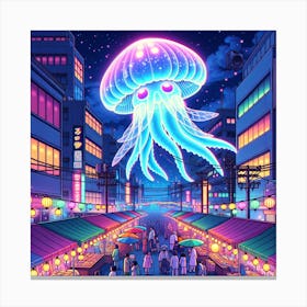 Night Market Vibes Canvas Print