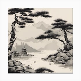 Asian Landscape Canvas Print