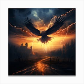 Eagle Flying In The Sky 1 Canvas Print