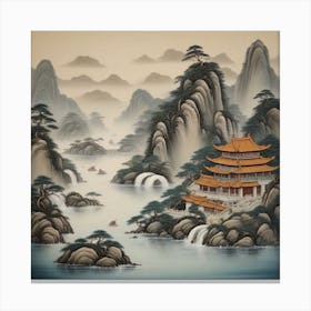 Chinese Landscape Canvas Print