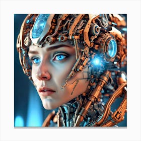 Futuristic Woman Canvas Print