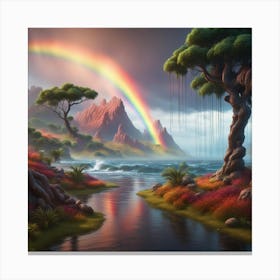 Rainbow In The Sky Canvas Print