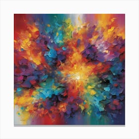 Rainbow Explosion Canvas Print