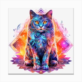 Cat In Space Canvas Print