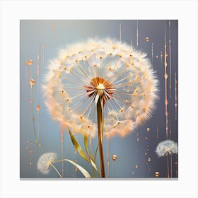 Flower of Dandelion Canvas Print