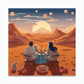 Martian Landscape Canvas Print