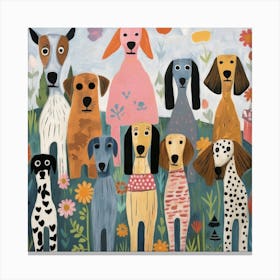 Puppy Love Palette 5 Canvas Print