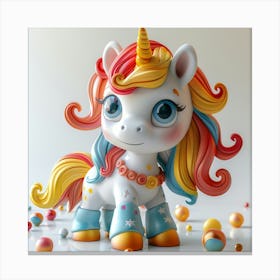 Taffy Unicorn Canvas Print