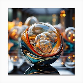 Glass Spheres 2 Canvas Print