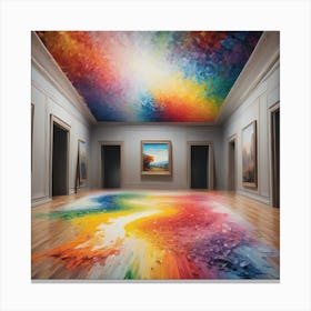 Rainbow Ceiling Canvas Print