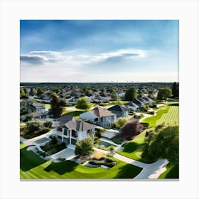 Architecture High Drone Building Construction Horizontal Civilisation Golf Course Taken Nei (2) Canvas Print