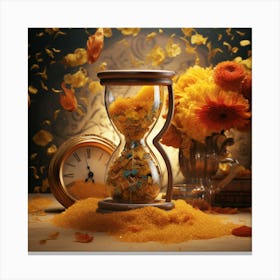 Hourglass Van Gogh style Canvas Print