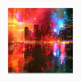 New York City At Night 2 Canvas Print