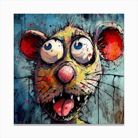 Rat Art Canvas Print