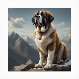 St Bernard 56 Canvas Print