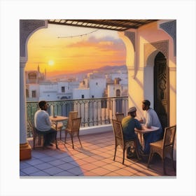 Moroccan Sunset Canvas Print