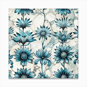 Blue Flowers Canvas Print