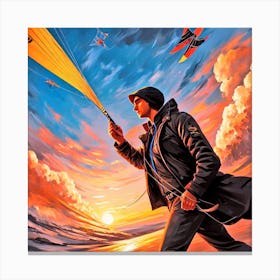 Kite Flying 1 Canvas Print