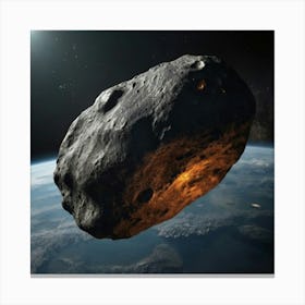 Default Show A Huge Asteroid In Space 0 Canvas Print