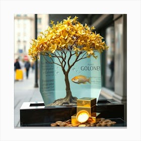 Gold Tree 2 Canvas Print