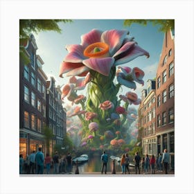 Flower Of Amsterdam Canvas Print