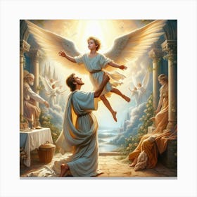 angelic ascent Canvas Print