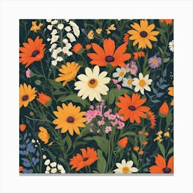 Default Floral Still Life With Wildflowers Art 0 Canvas Print