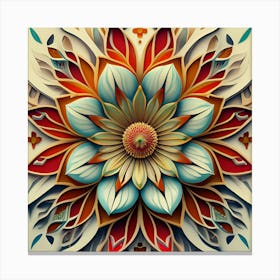 3d Flower 1 Canvas Print