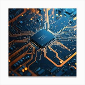 Computer Circuit Board 16 Canvas Print